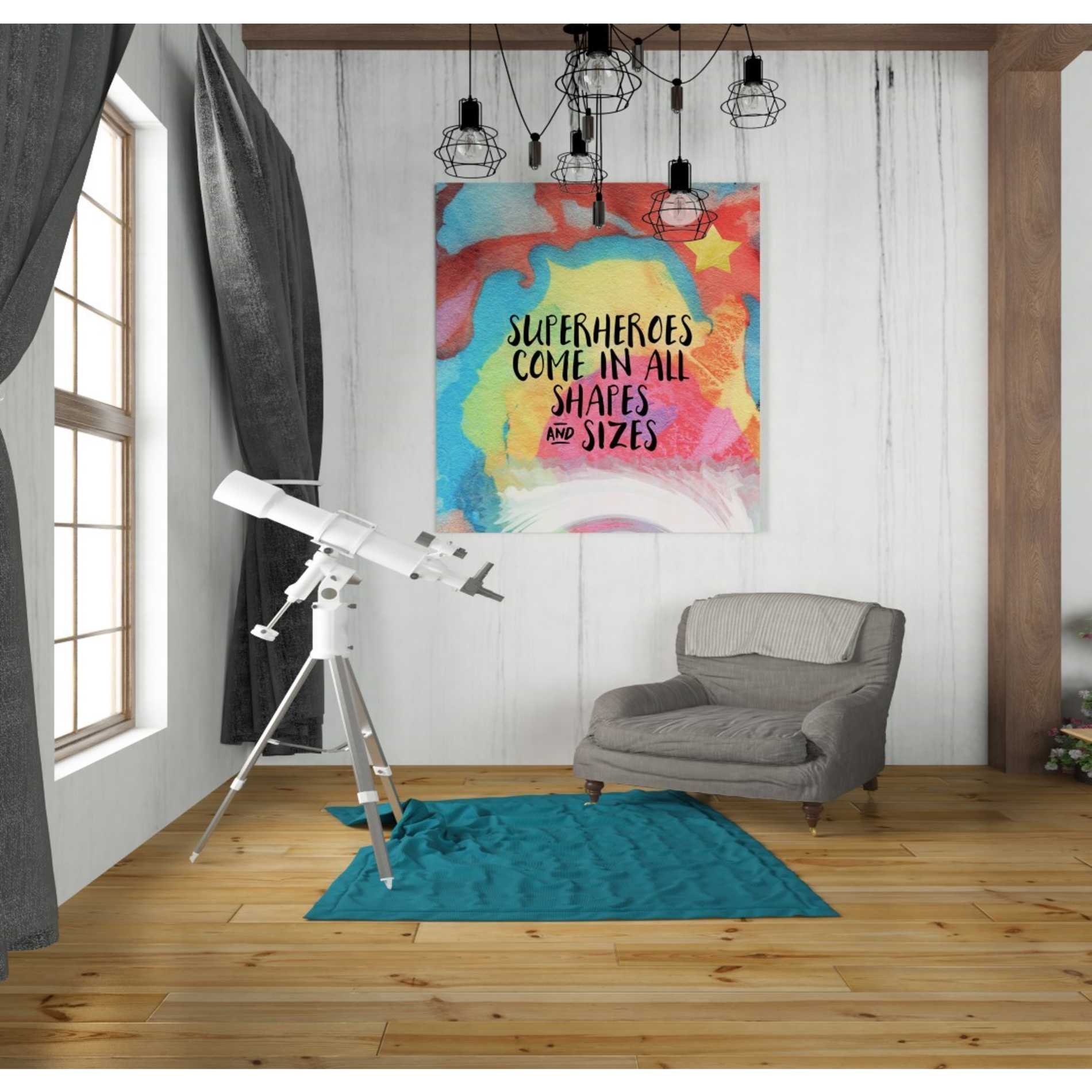 'Superheroes Come In All Shapes' by Linda Woods, Canvas Wall Art,26 x 30