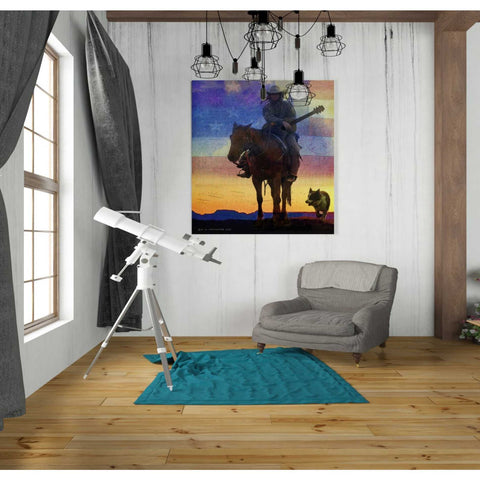 Image of 'American Cowgirl' by Chris Vest, Giclee Canvas Wall Art