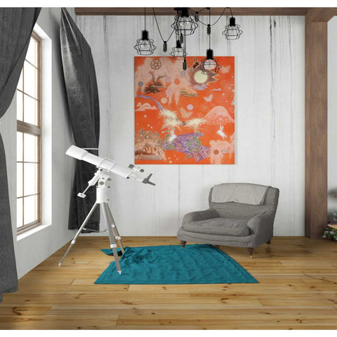 Image of 'Moon and Rabbit' by Zigen Tanabe, Giclee Canvas Wall Art
