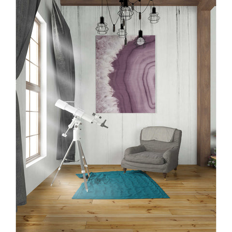 Image of 'Agate Geode I PLUM' by Wild Apple Portfolio, Canvas Wall Art,26 x 30