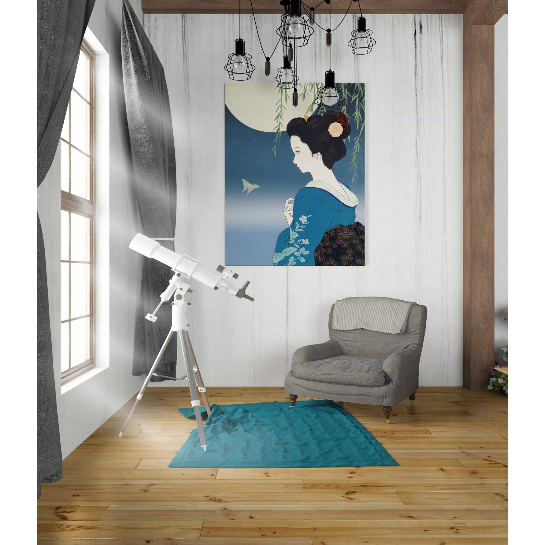 'Fumitsuki' by Sai Tamiya, Canvas Wall Art,26 x 34