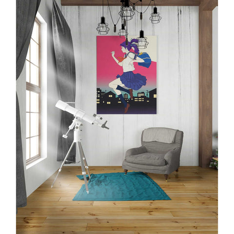 Image of 'Machikado Twilight' by Sai Tamiya, Canvas Wall Art,26 x 34