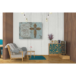 'Faith Hope Love' by Lisa Audit, Canvas Wall Art,,26 x 34