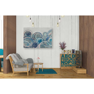 'Variation Blue Grey Pink' by Silvia Vassileva, Canvas Wall Art,26 x 34