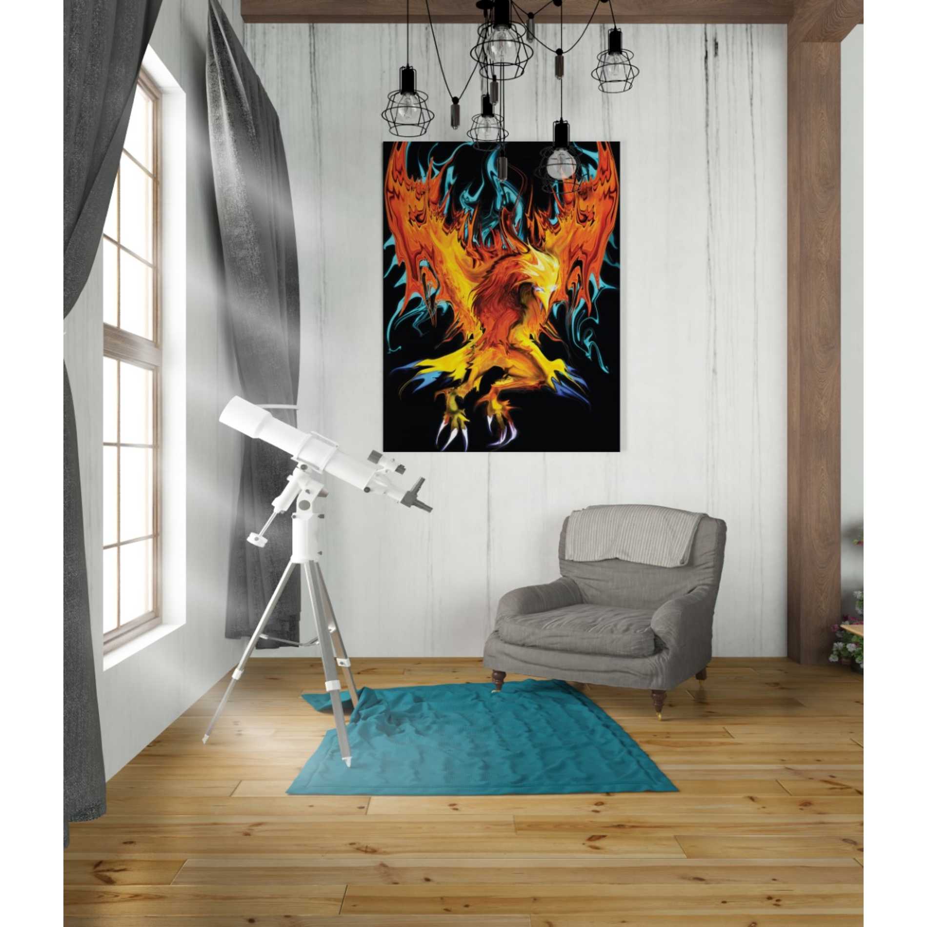 'Fall To Ashes' by Michael StewArt, Canvas Wall Art,26 x 34
