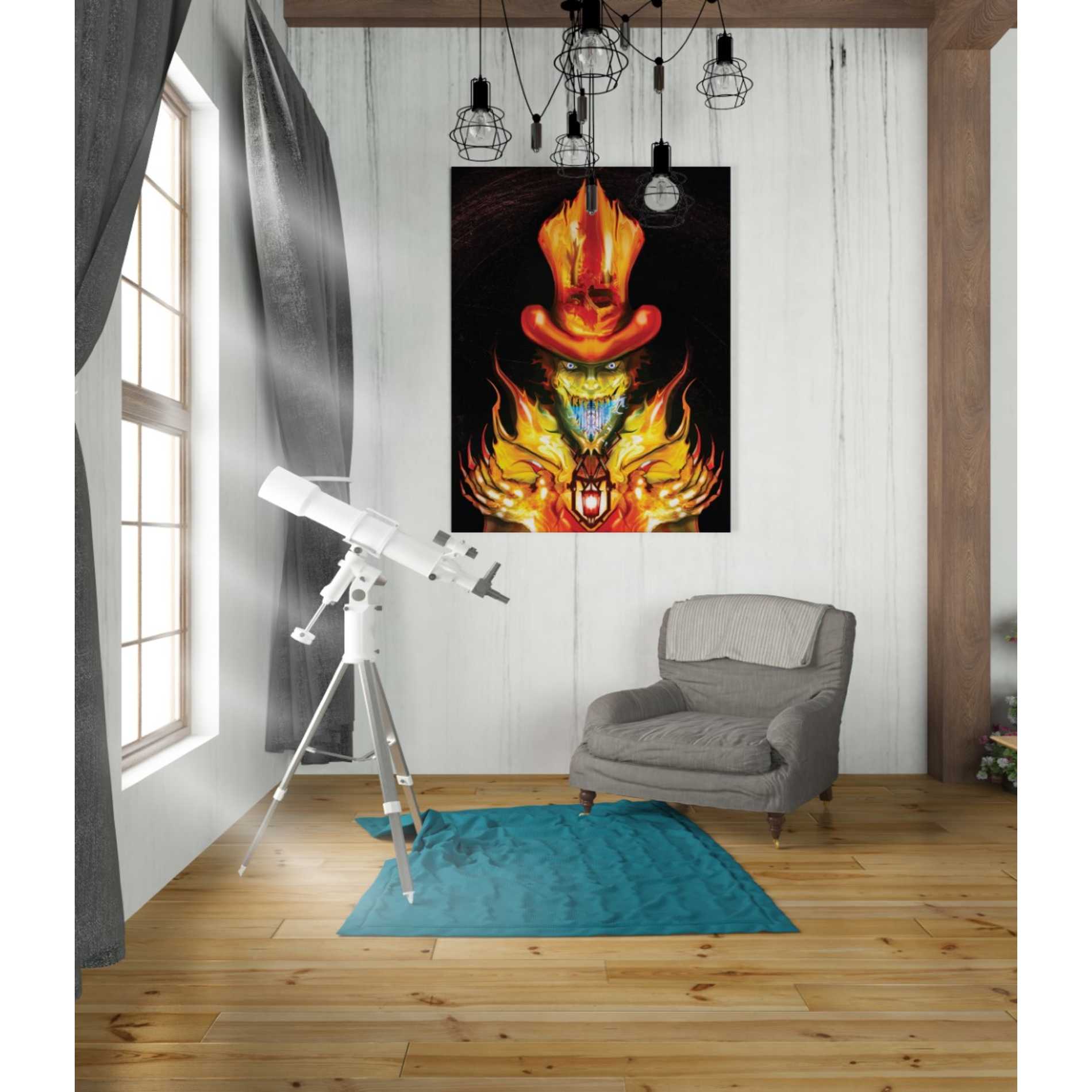 'Spring Heel Jack' by Michael StewArt, Canvas Wall Art,26 x 34