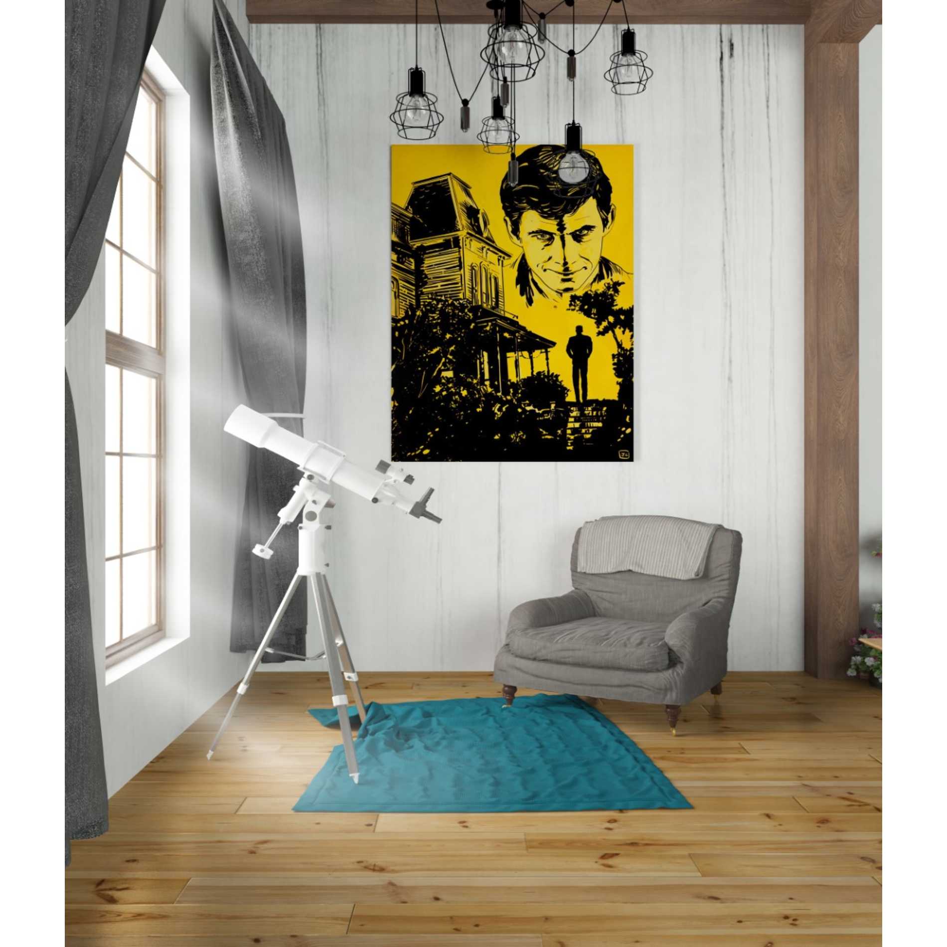 'Psycho' by Giuseppe Cristiano, Canvas Wall Art,26 x 34