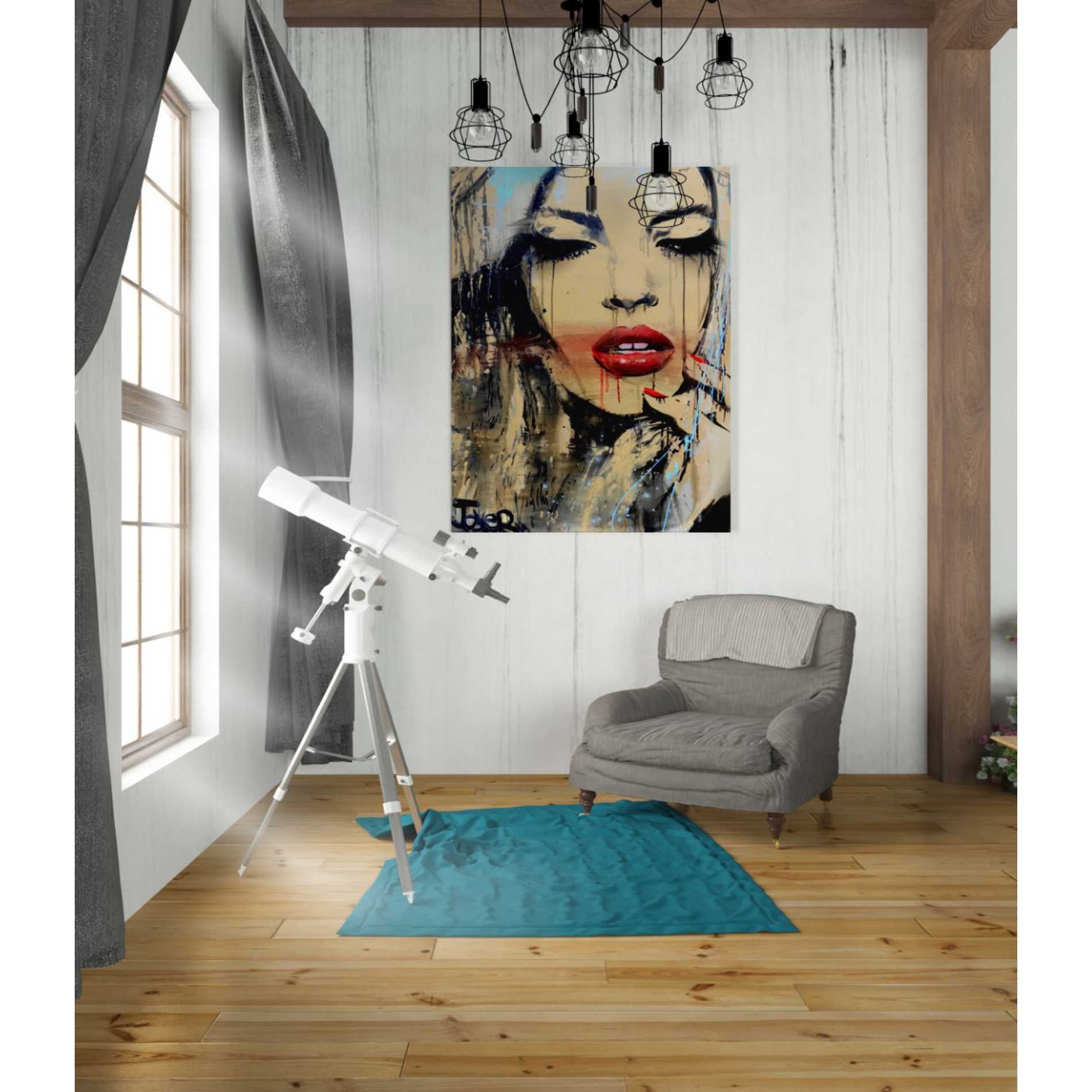 'Gloss' by Loui Jover, Canvas Wall Art,26 x 34