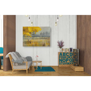 'Yellow Landscape' by Danhui Nai, Canvas Wall Art,26 x 34