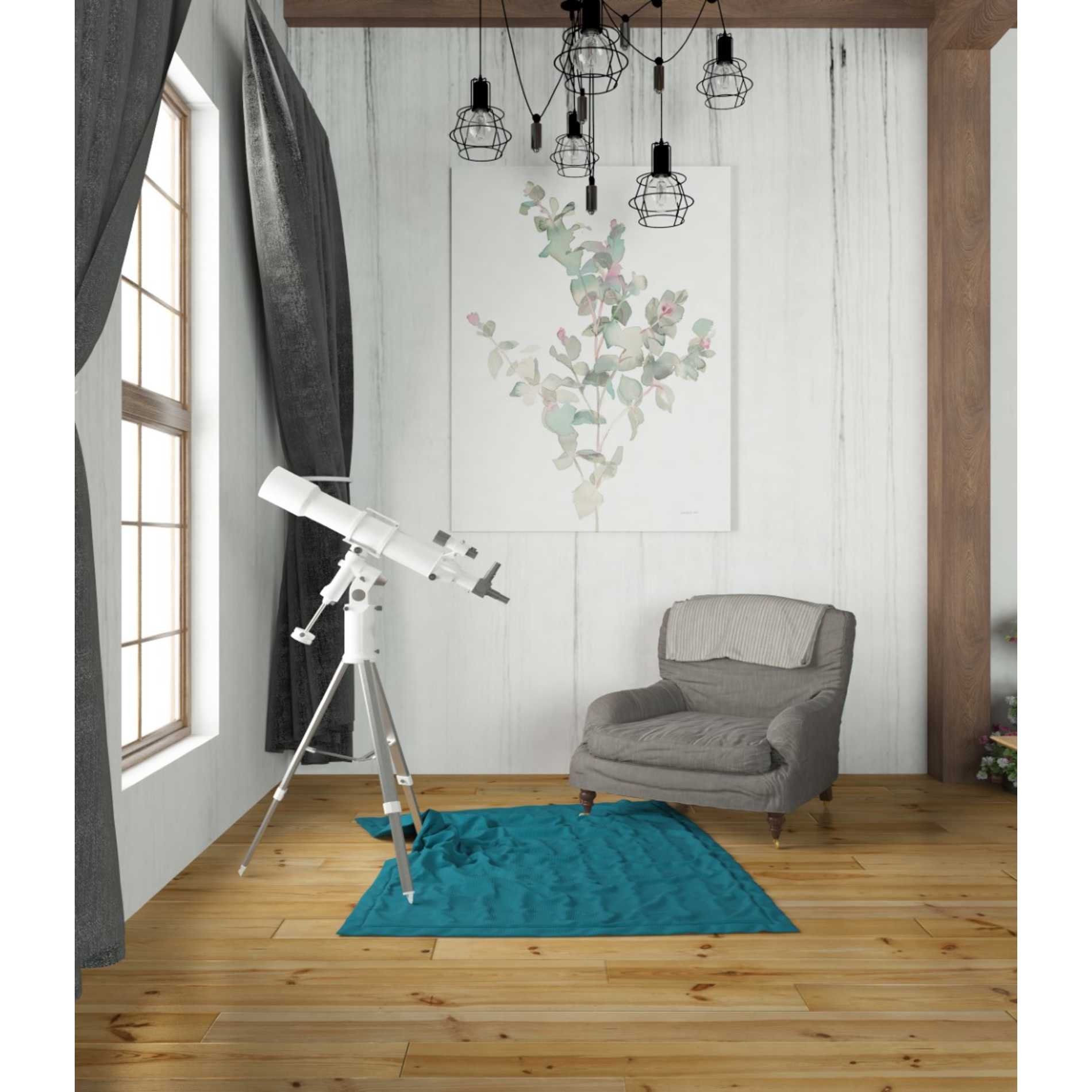 'Eucalyptus II White' by Danhui Nai, Canvas Wall Art,26 x 34