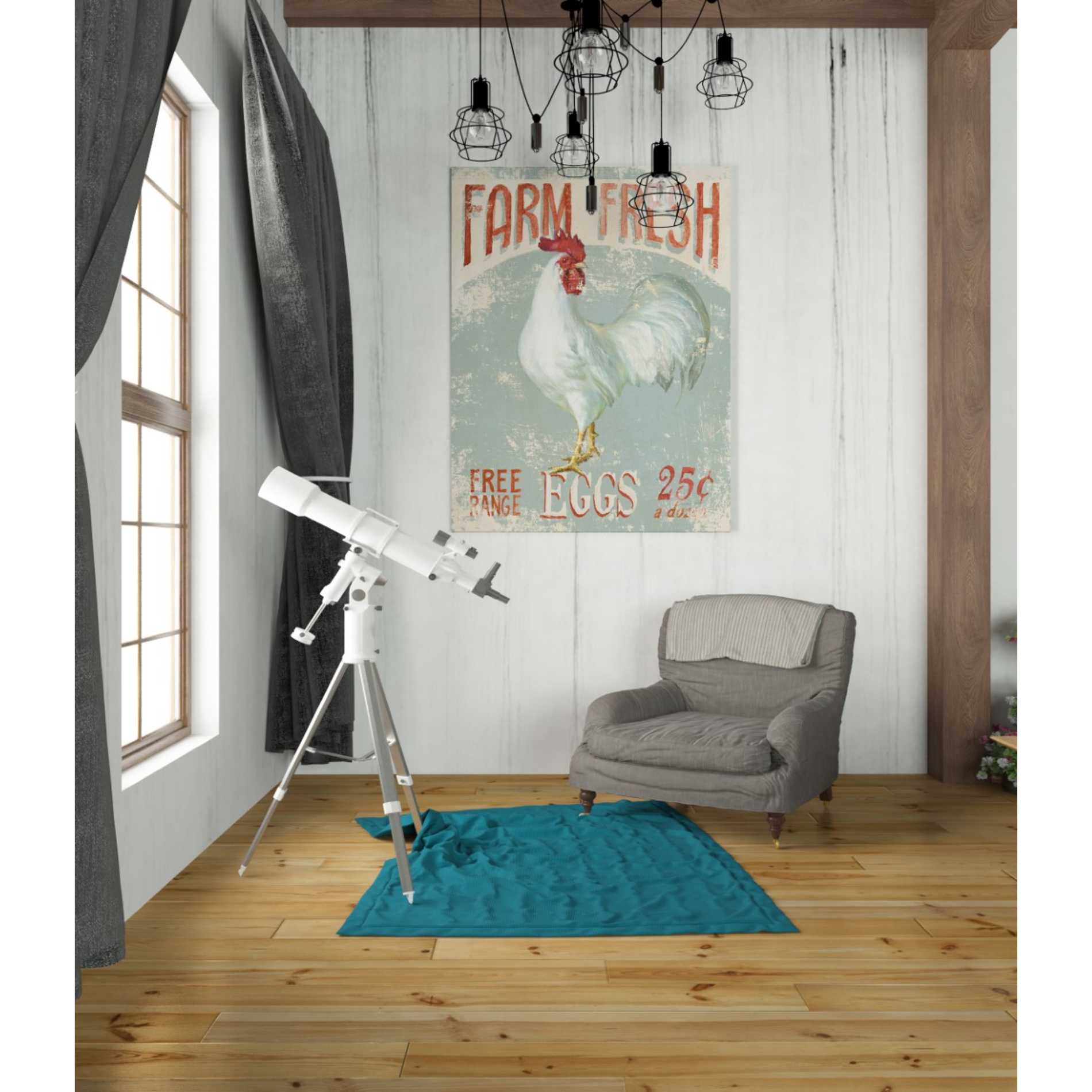 'Farm Nostalgia III' by Danhui Nai, Canvas Wall Art,26 x 34