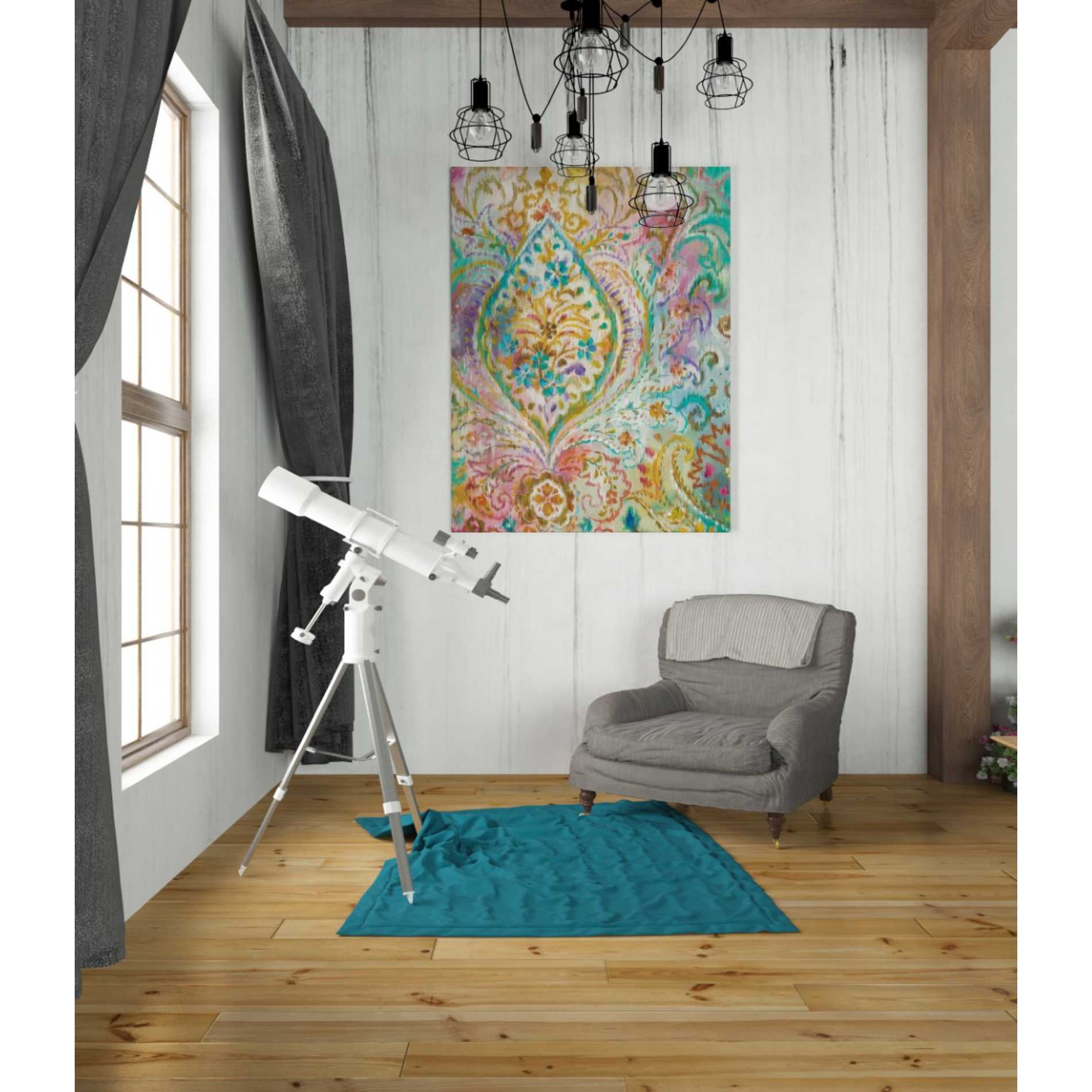 'Boho Paisley II' by Danhui Nai, Canvas Wall Art,26 x 34