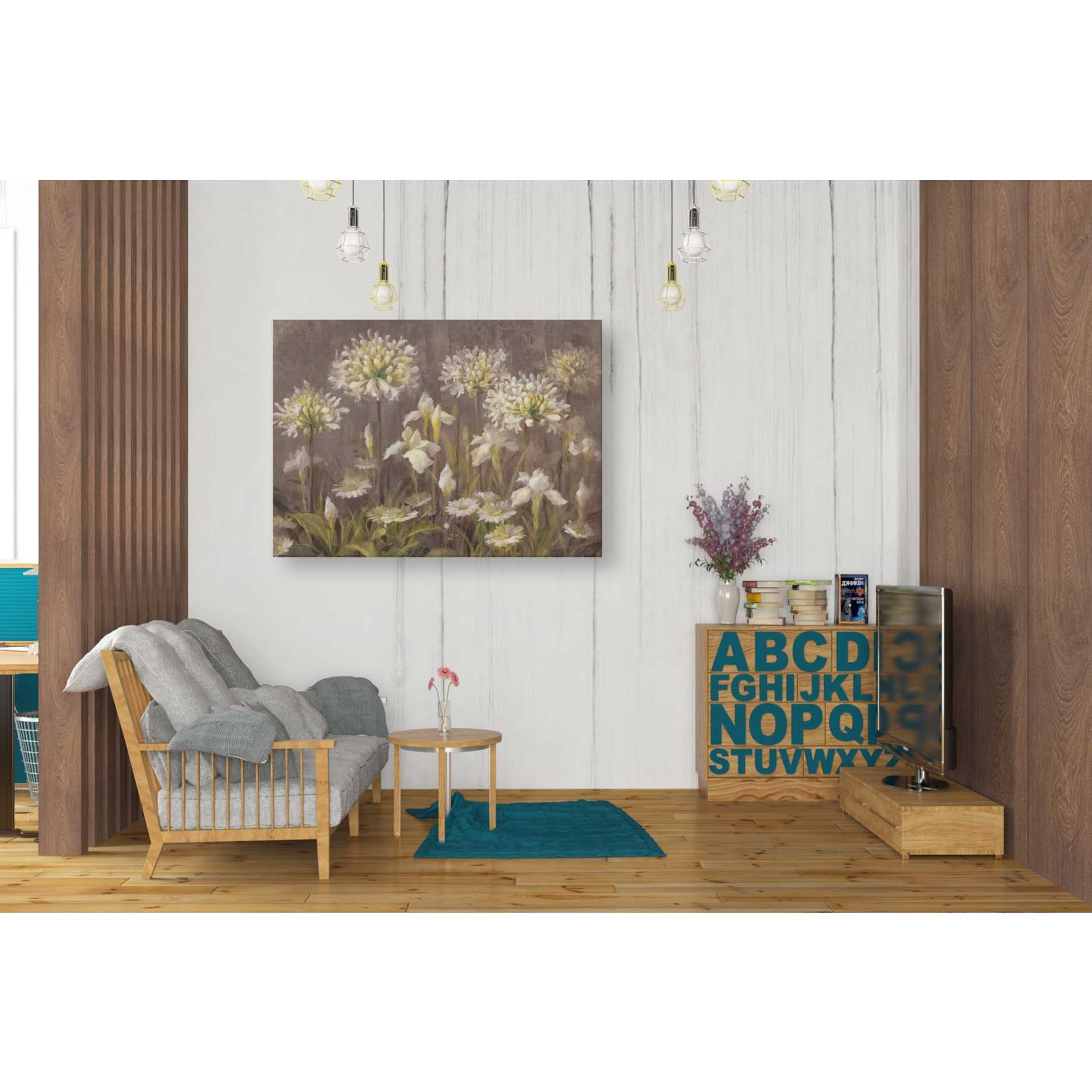 'Spring Blossoms Neutral' by Danhui Nai, Canvas Wall Art,26 x 34