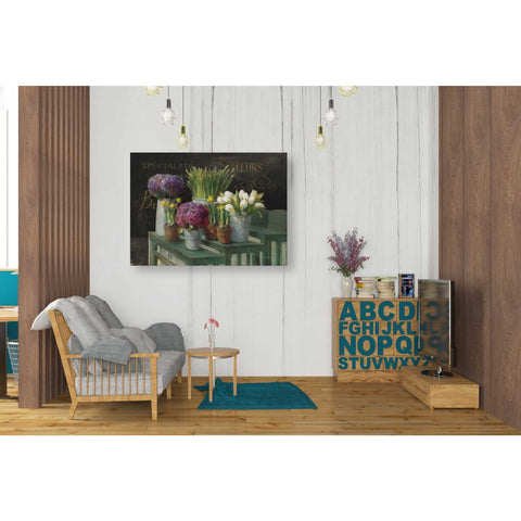Image of 'Les Fleurs Printemps on Black' by Danhui Nai, Canvas Wall Art,26 x 34