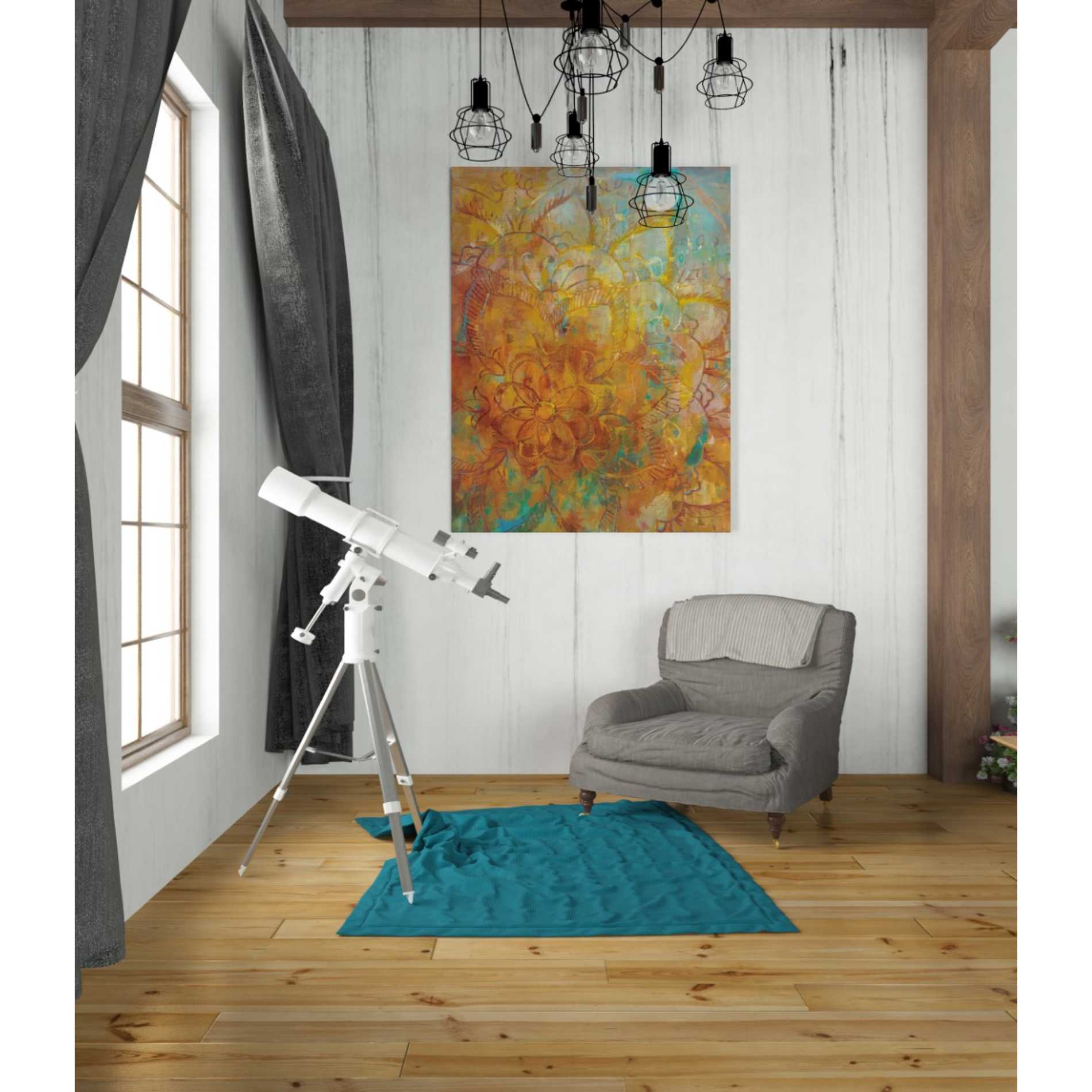 'Bohemian Abstract Bright' by Danhui Nai, Canvas Wall Art,26 x 34