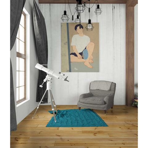 Image of 'A Summer Afternoon Shower' by Sai Tamiya, Canvas Wall Art,26 x 34
