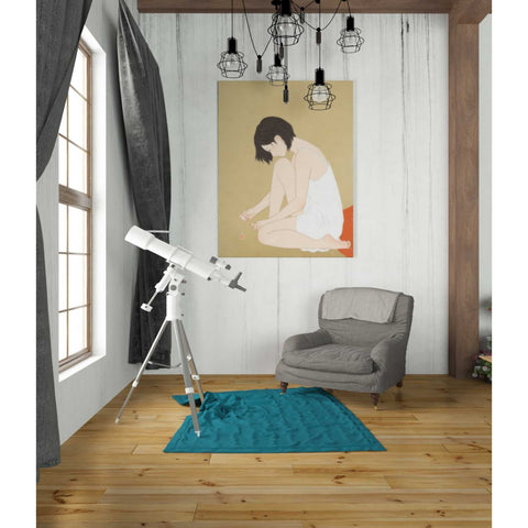 Image of 'A Woman Painting a Pedicure' by Sai Tamiya, Canvas Wall Art,26 x 34
