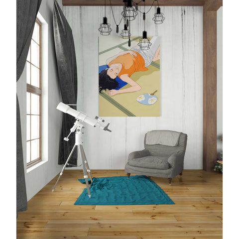Image of 'Sleeping Woman' by Sai Tamiya, Canvas Wall Art,26 x 34