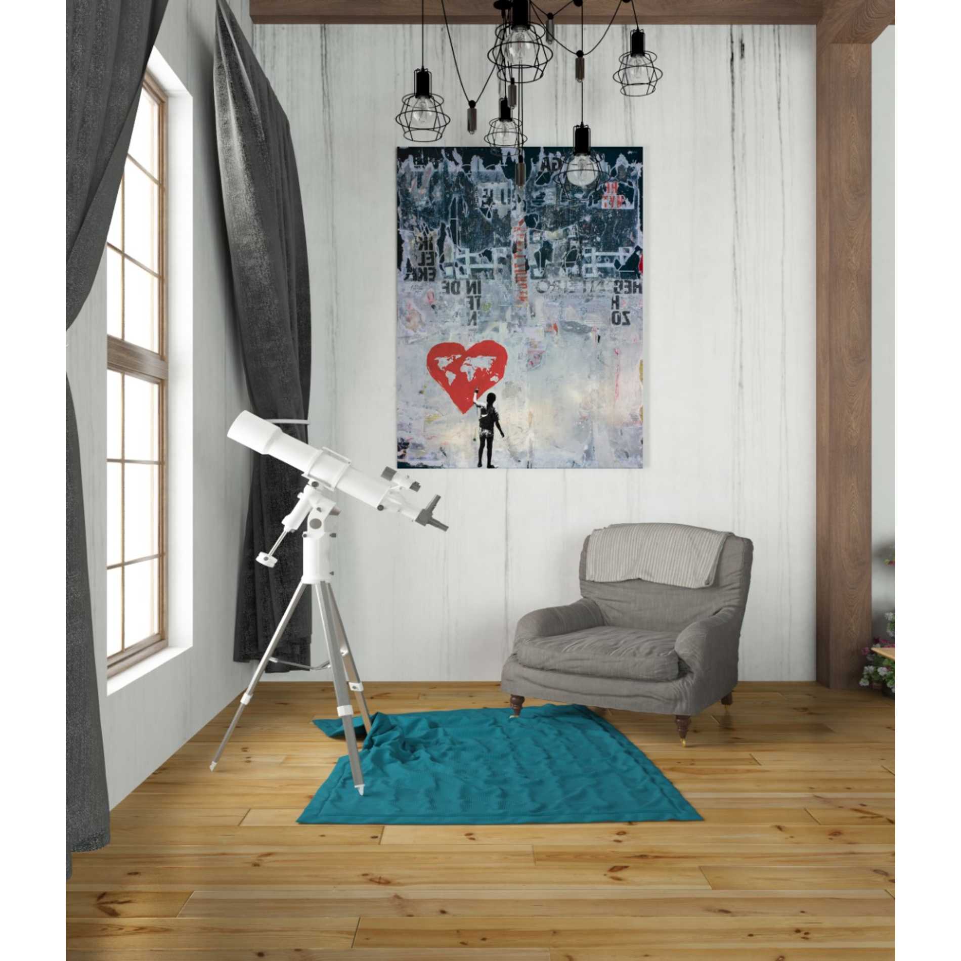 'WILD WORLD' by DB Waterman, Giclee Canvas Wall Art