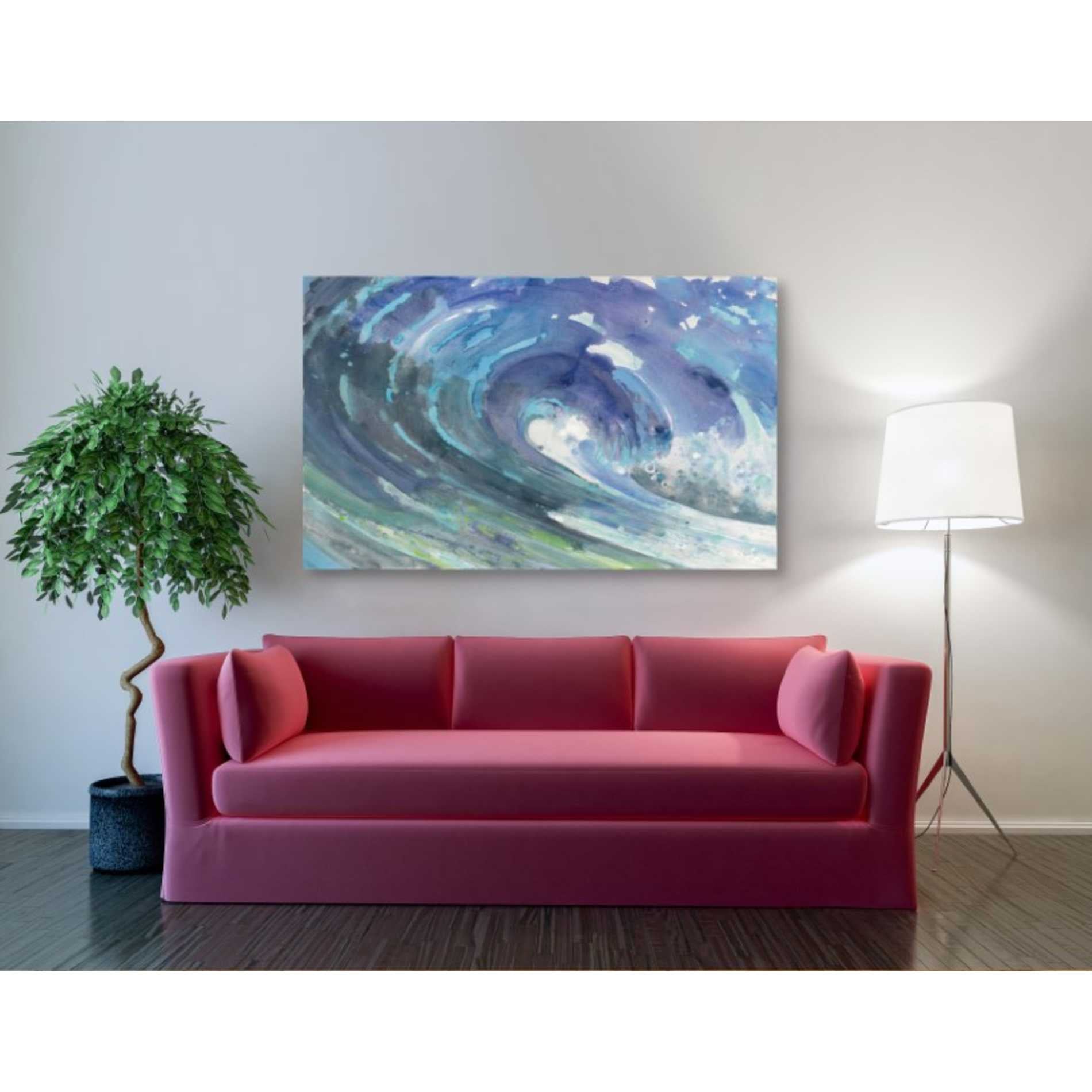 'Curl' by Albena Hristova, Canvas Wall Art,34 x 26