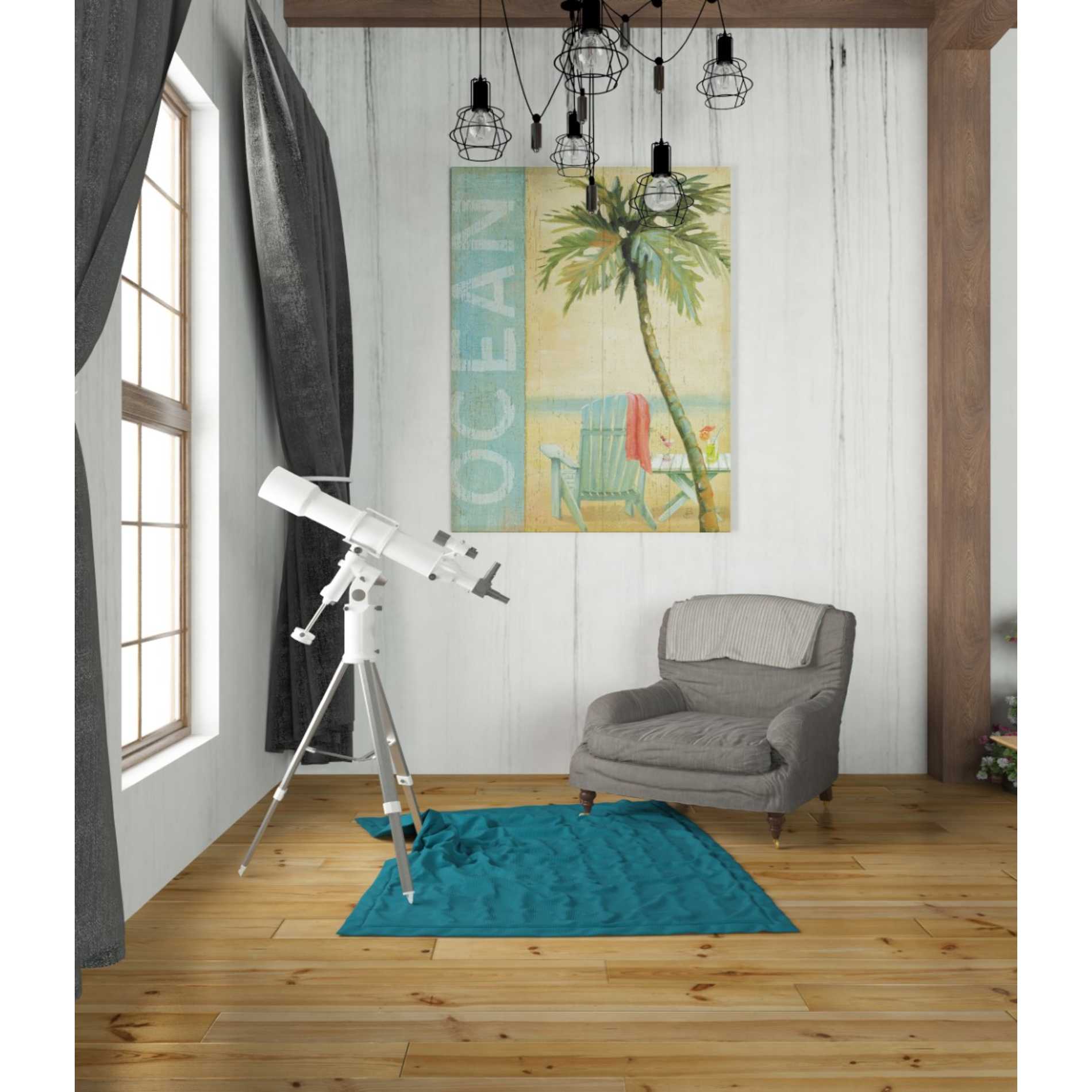 'Ocean Beach II' by Daphne Brissonet, Canvas Wall Art,26 x 34