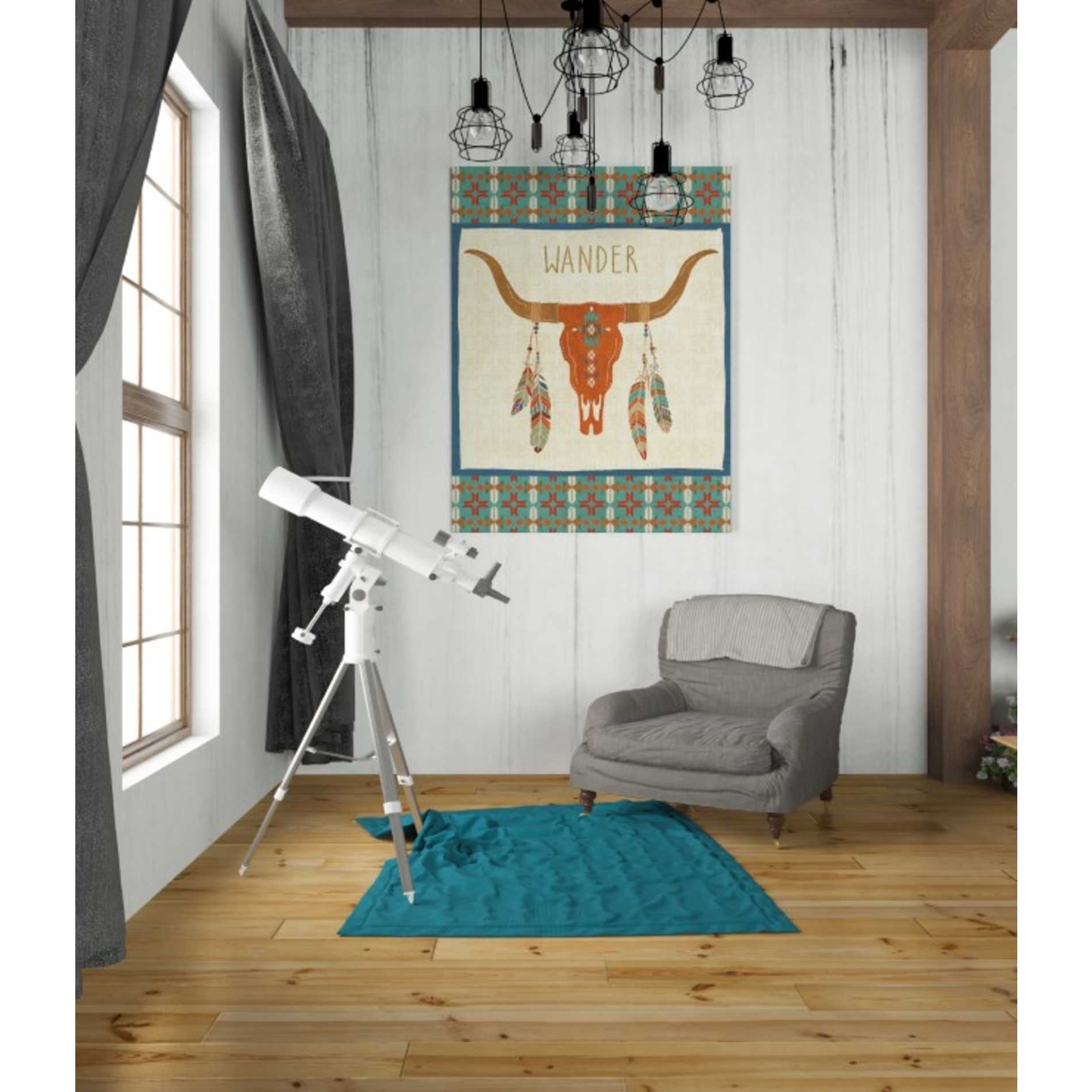 'Southwest at Heart I FLAG' by Veronique Charron, Canvas Wall Art,26 x 34