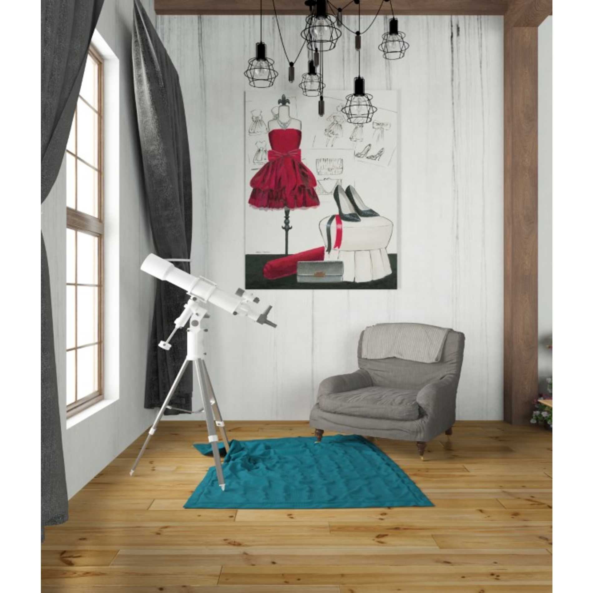 'Dress Fitting II' by Marco Fabiano, Canvas Wall Art,26 x 34