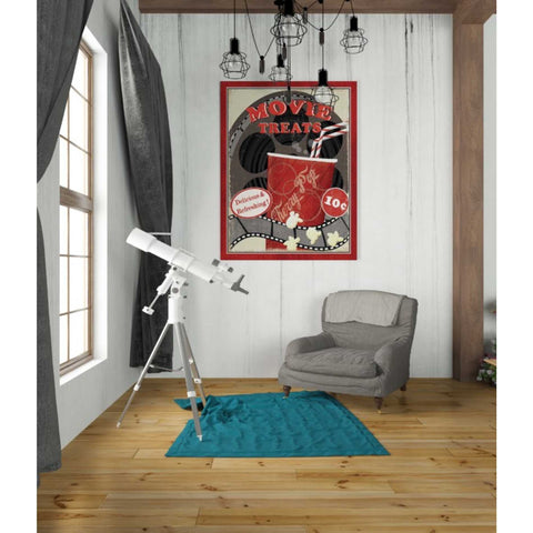Image of 'At the Movies II' by Veronique Charron, Canvas Wall Art,26 x 34