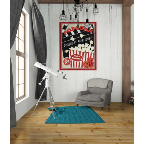 Image of 'At the Movies I' by Veronique Charron, Canvas Wall Art,26 x 34