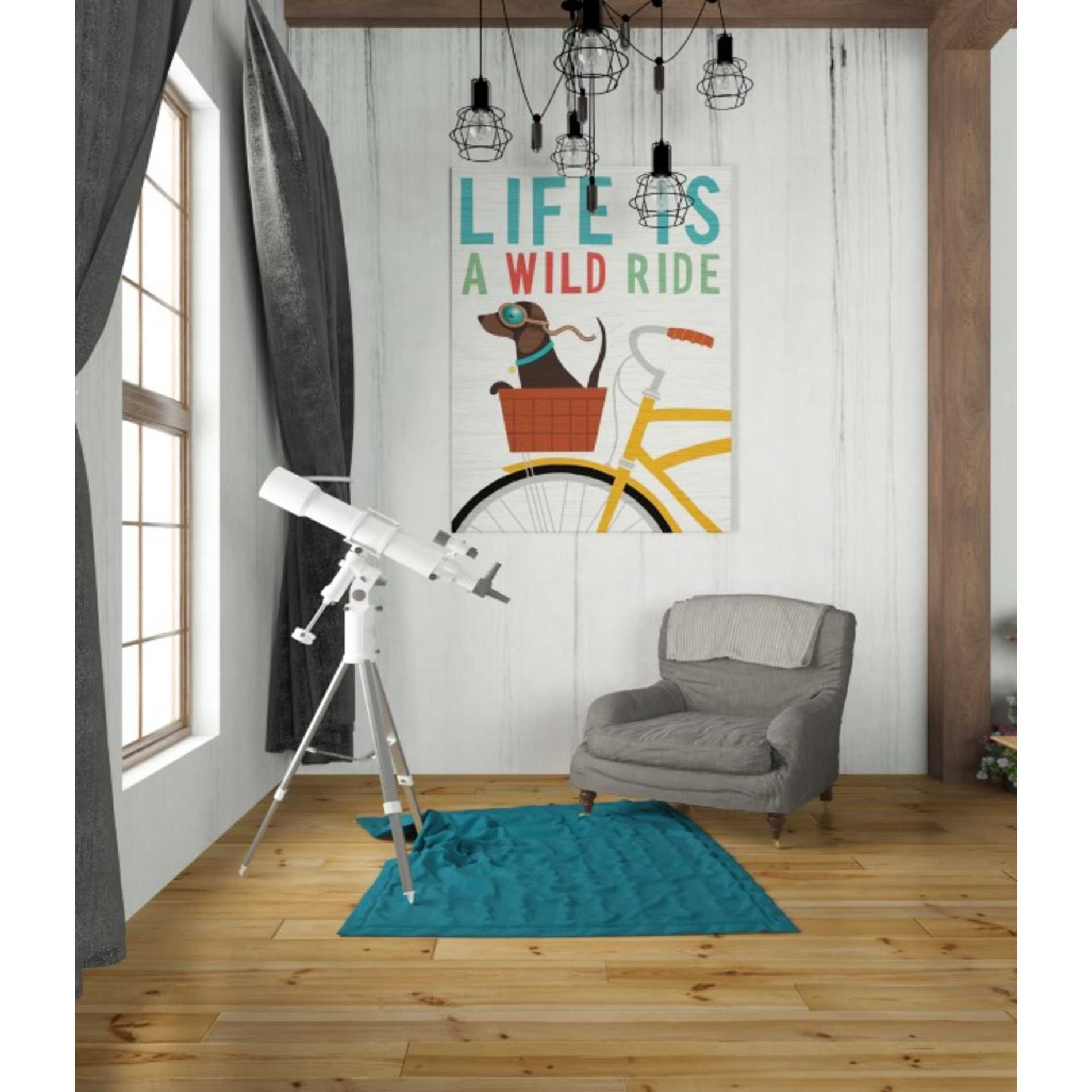 'Beach Bums Dachshund Bicycle I Life' by Michael Mullan, Canvas Wall Art,26 x 34