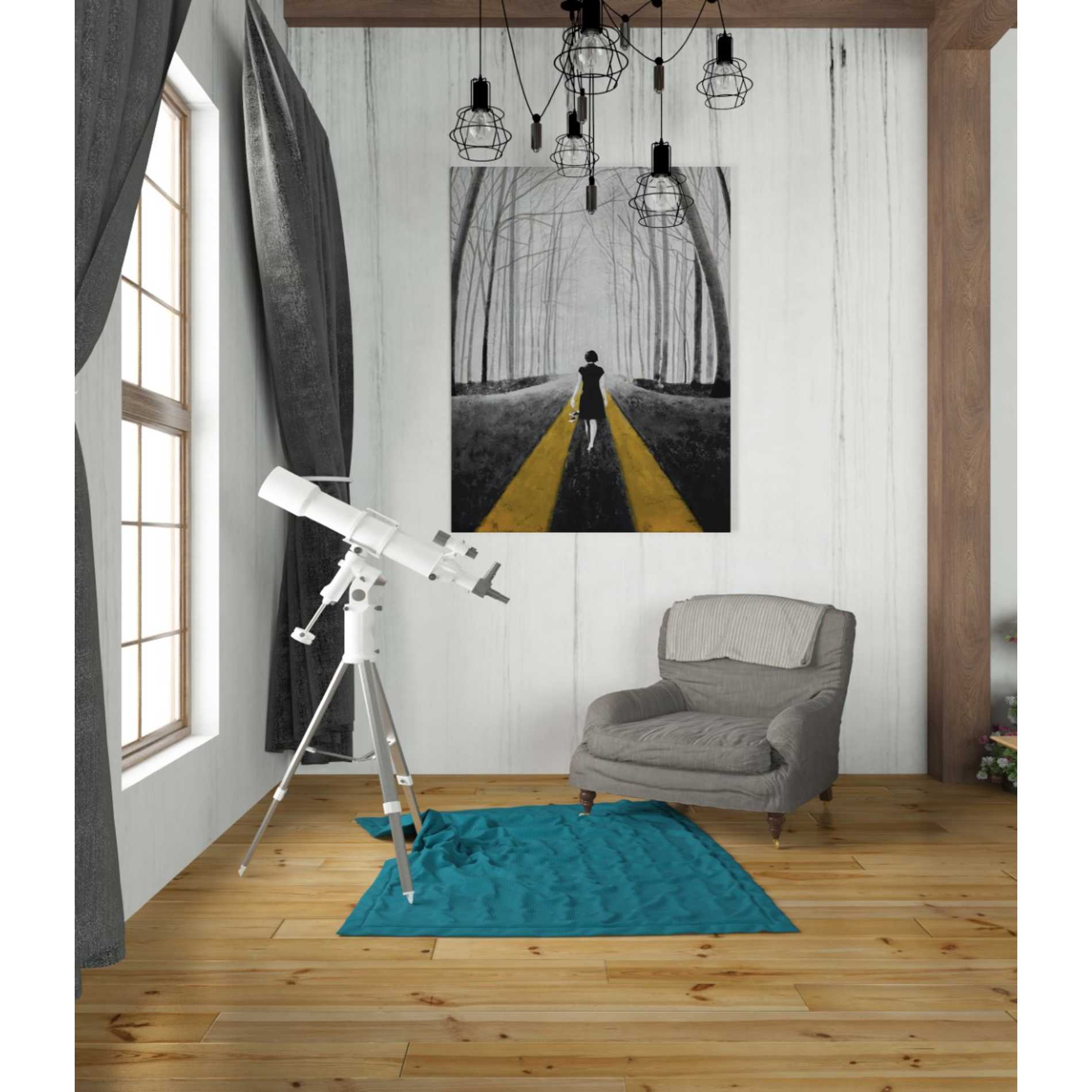 'INTO THE BLUE' by DB Waterman, Canvas Wall Art,26 x 34