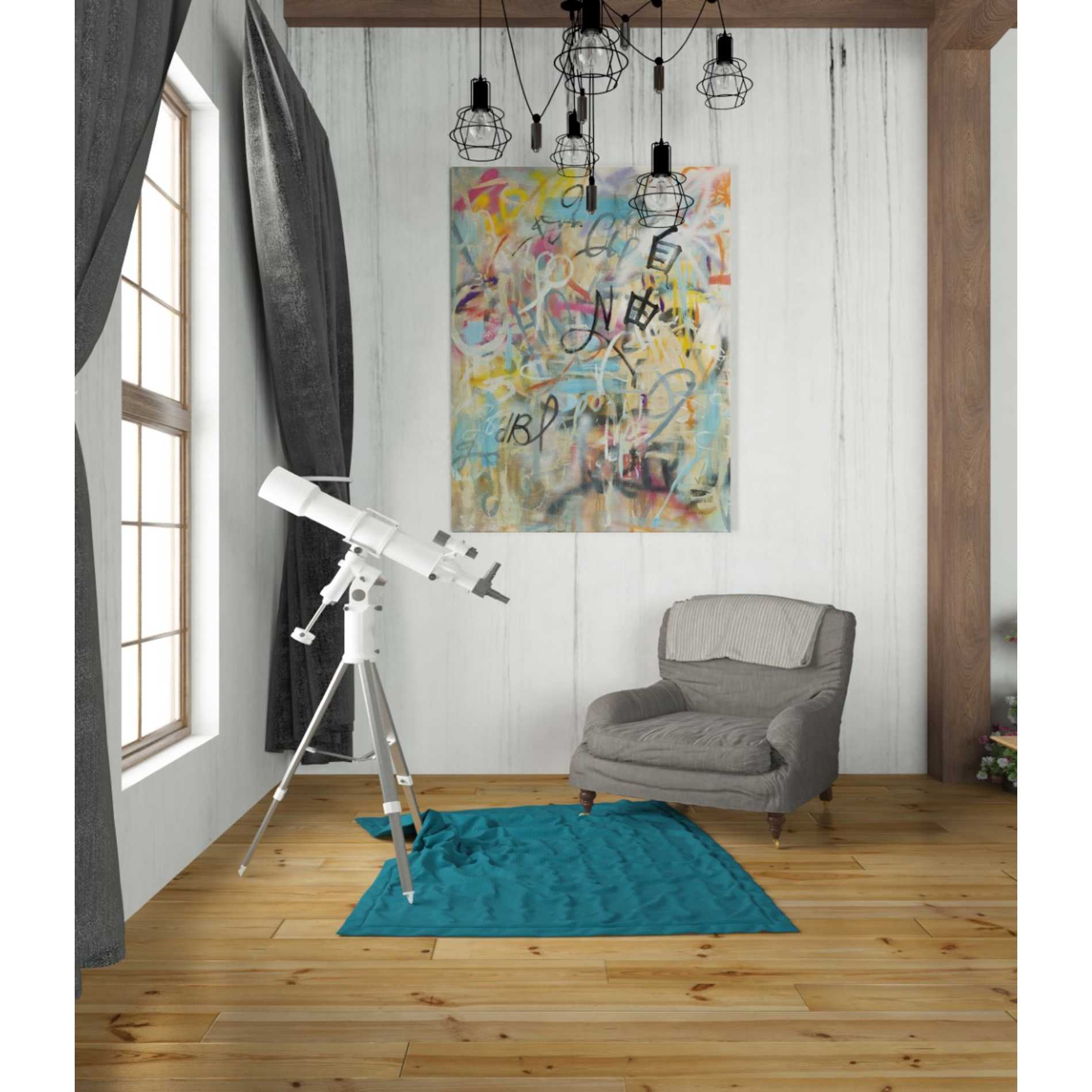 'Graffiti Freedom' by Danhui Nai, Canvas Wall Art,26 x 34