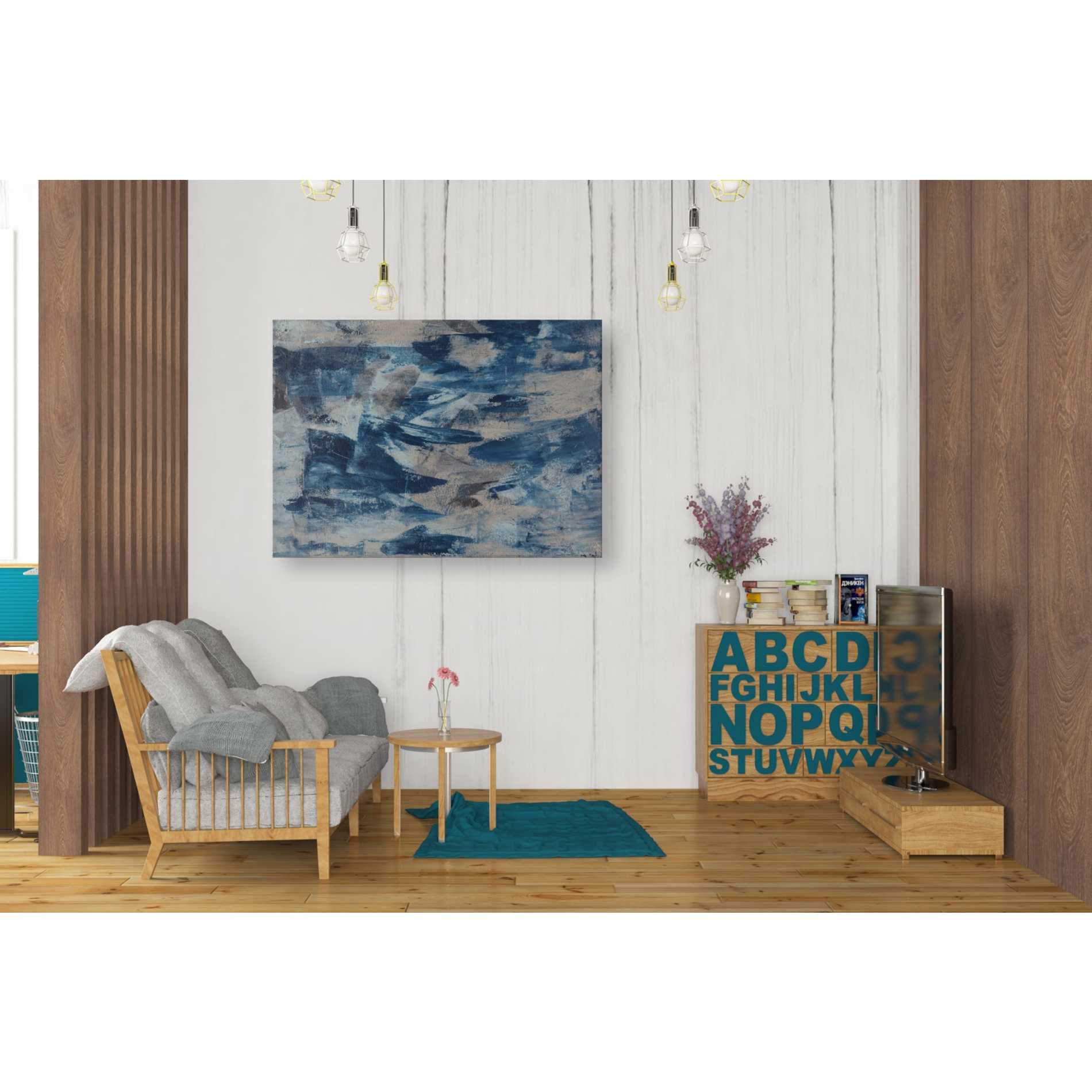 'Tsunami' Canvas Wall Art,34 x 26