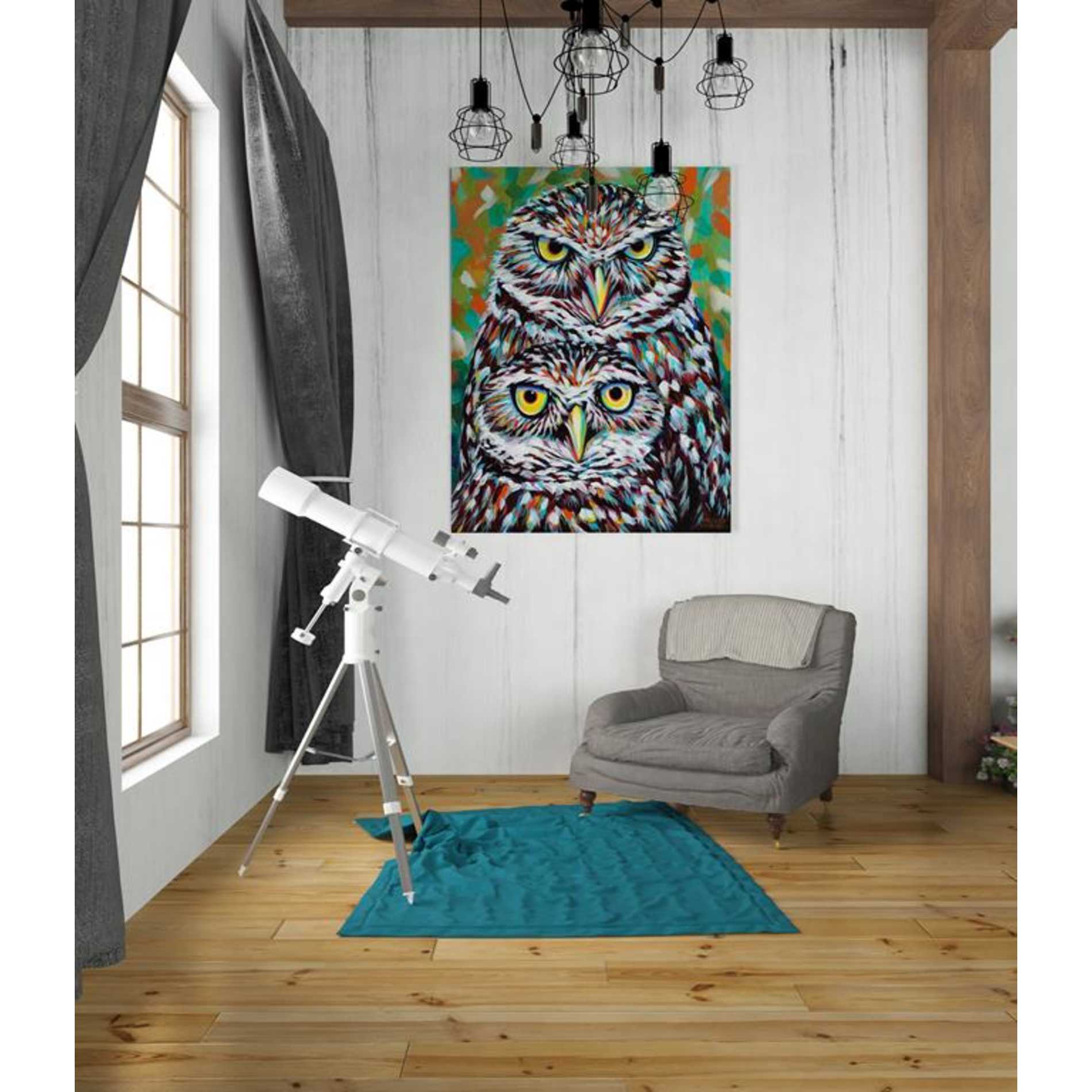 'Furry Feather Friends I' by Carolee Vitaletti Giclee Canvas Wall Art