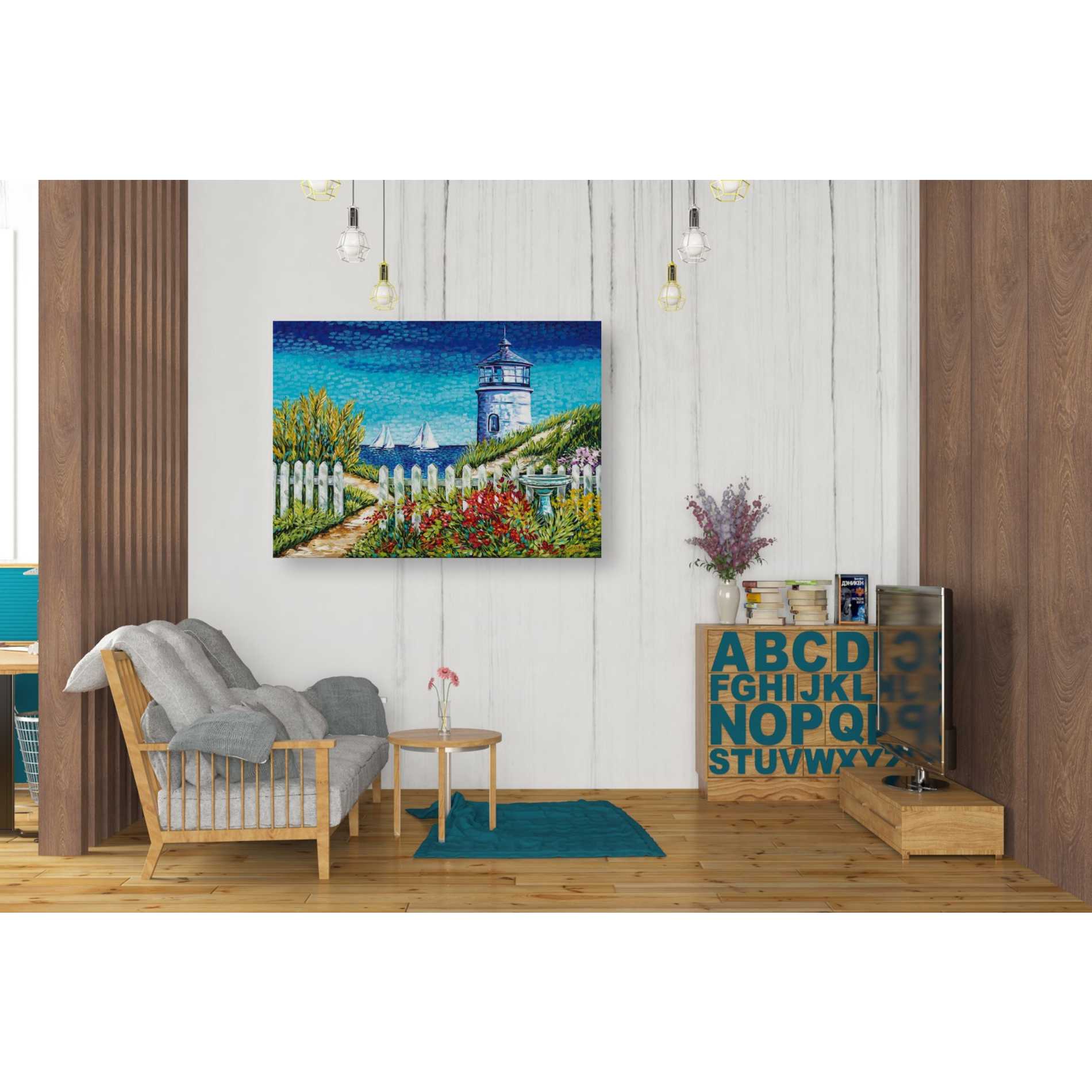 'Lighthouse Retreat I' by Carolee Vitaletti Giclee Canvas Wall Art