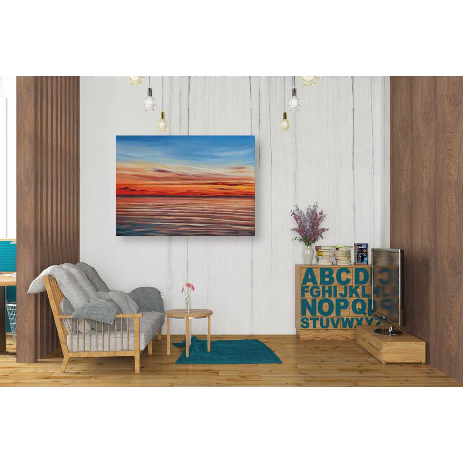 'Tranquil Sky II' by Carolee Vitaletti Giclee Canvas Wall Art