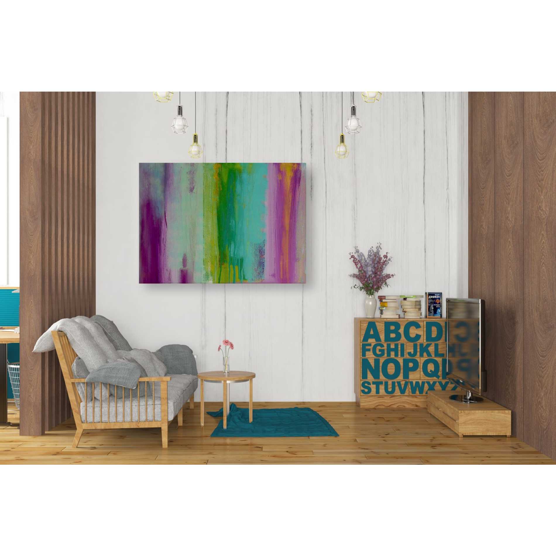 'Spring Stream I' by Erin Ashley Canvas Wall Art,34 x 26