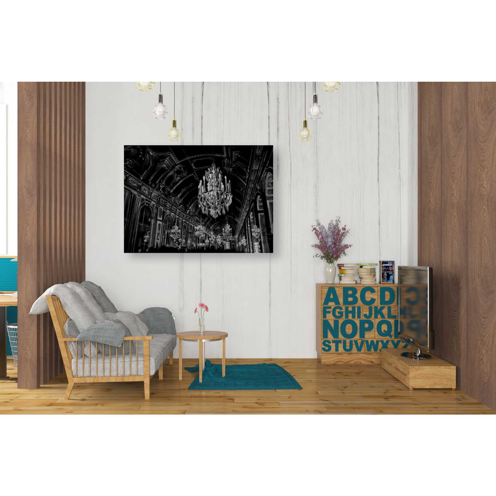 'Ballroom Sketch' by Ethan Harper Canvas Wall Art,34 x 26