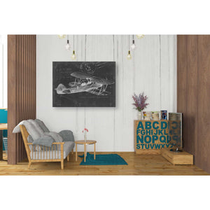 'Flight Schematic I' by Ethan Harper Canvas Wall Art,34 x 26