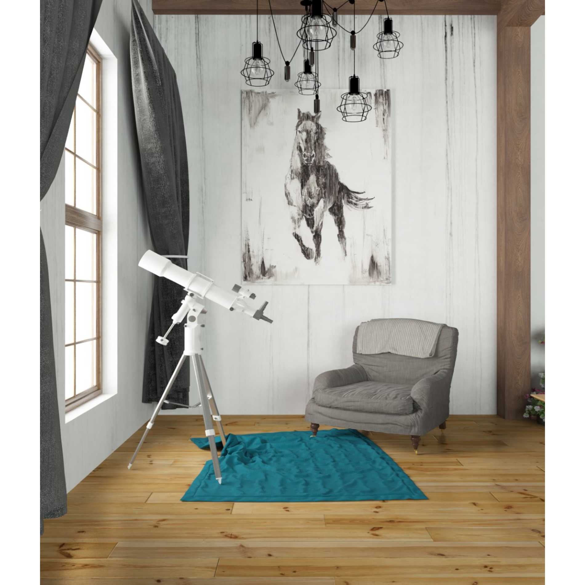 'Rustic Black Stallion II' by Ethan Harper Canvas Wall Art,26 x 34