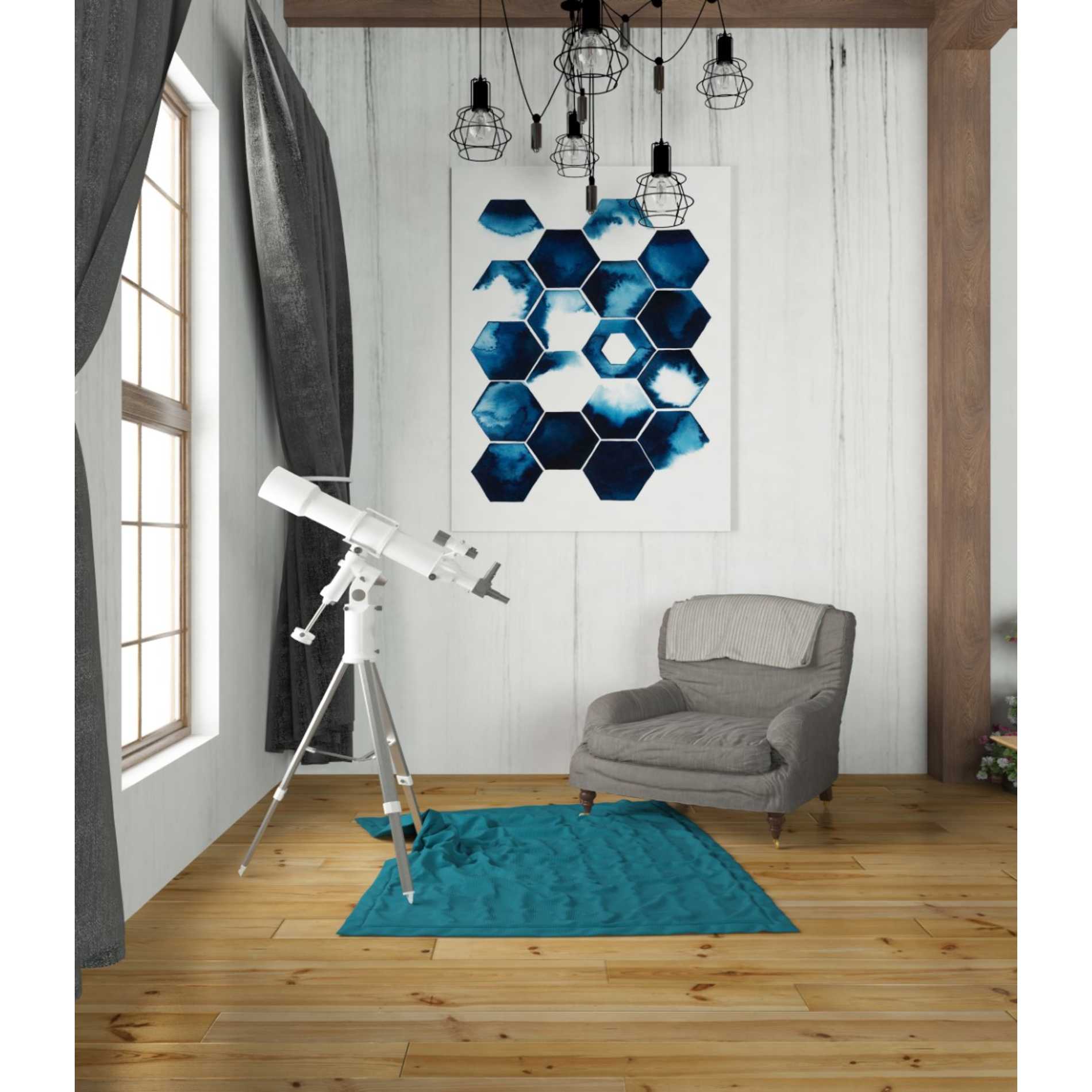 'Stormy Geometry I' by Grace Popp Canvas Wall Art,26 x 34