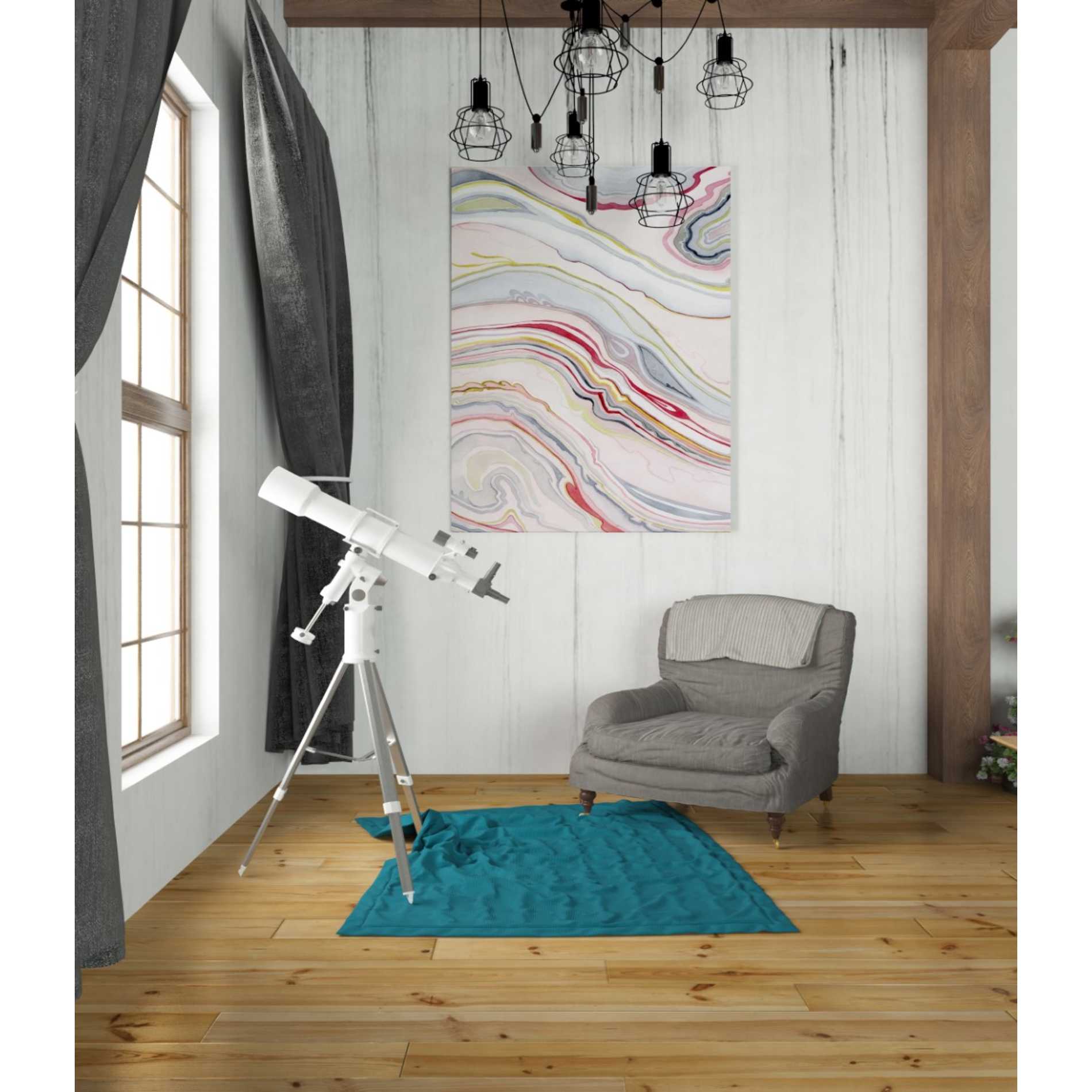 'Watercolor Marbling II' by Grace Popp Canvas Wall Art,26 x 34