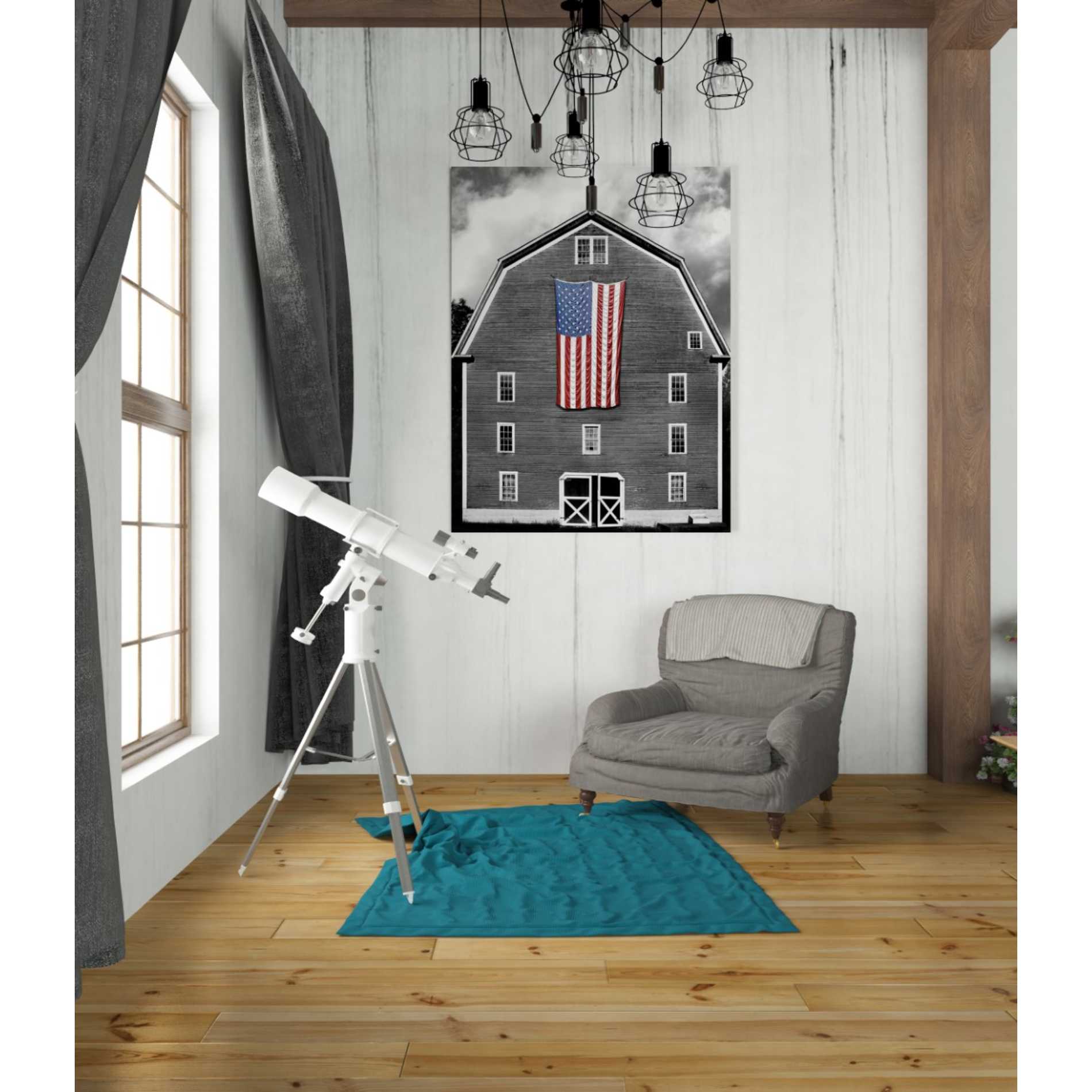 'Flags of Our Farmers XIX' by James McLoughlin Giclee Canvas Wall Art