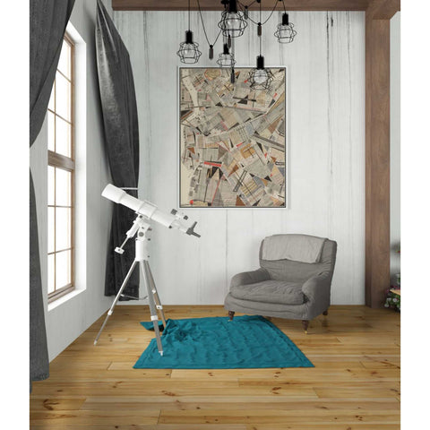 Image of 'Modern Map of Brooklyn' by Nikki Galapon Giclee Canvas Wall Art