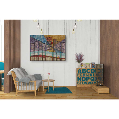 Image of 'Modern Map of Detroit' by Nikki Galapon Giclee Canvas Wall Art