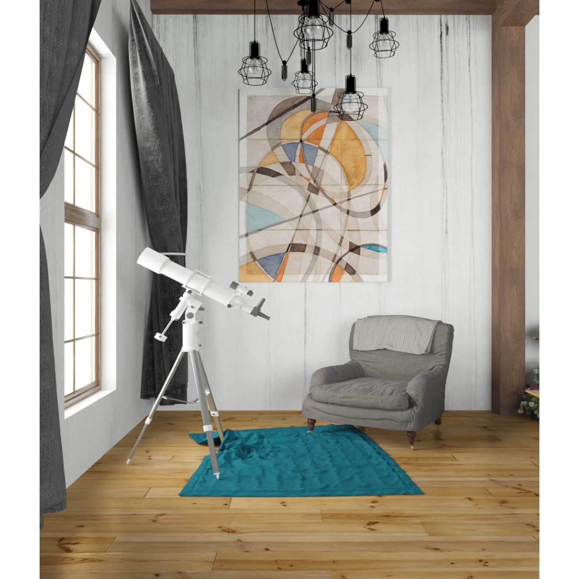 'Ovals & Lines I' by Nikki Galapon Giclee Canvas Wall Art