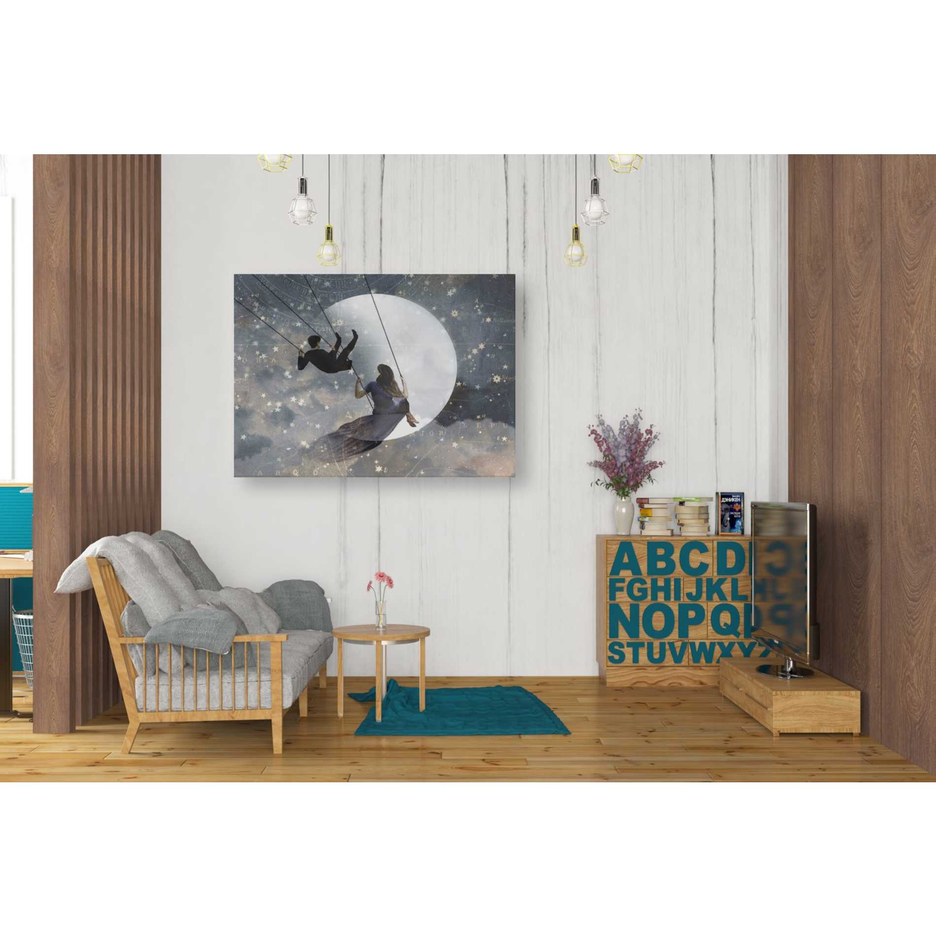 'Celestial Love II' by Victoria Borges Canvas Wall Art,34 x 26