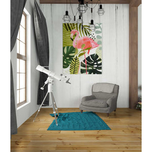 'Flamingo Forest I' by Victoria Borges Canvas Wall Art,26 x 34
