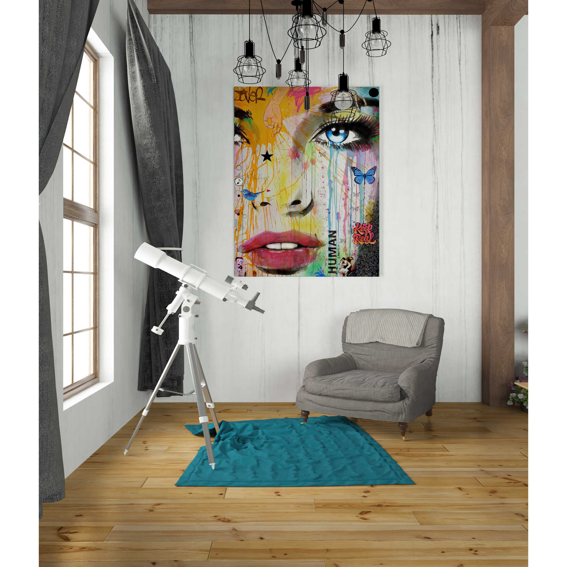 'Reality' by Loui Jover, Canvas Wall Art,26 x 34
