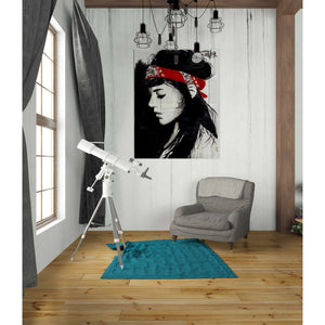 'Red Bandana' by Loui Jover, Canvas Wall Art,26 x 34